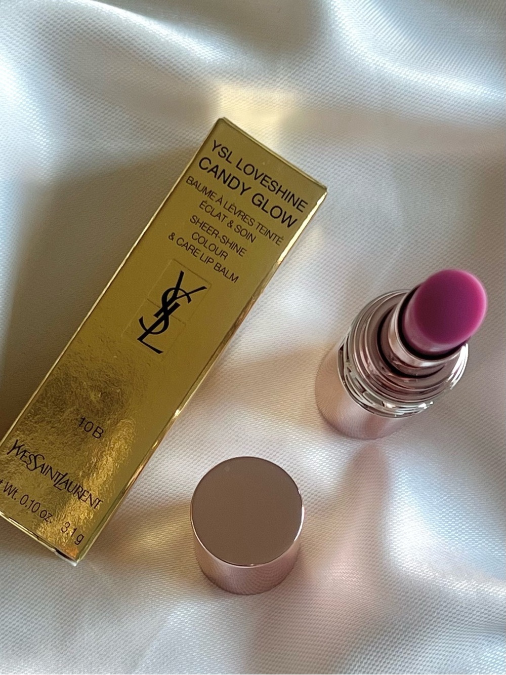 Yves Saint Laurent LoveShine Candy Glow Lip Balm - 10B LAVENDER BLAZE - Picture 4 of 8